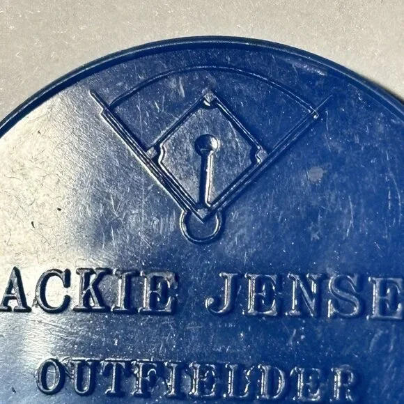 1958 Armour Coins Baseball Jackie Jensen Boston Red Sox Player Blue Vintage - Picture 12 of 16